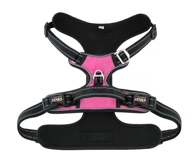 JENKS No Pull Dog Harness Large Step in Reflective Dog Harness with Front Clip and Easy Control Handle for Training Walking Running Small, Medium, Large Dogs